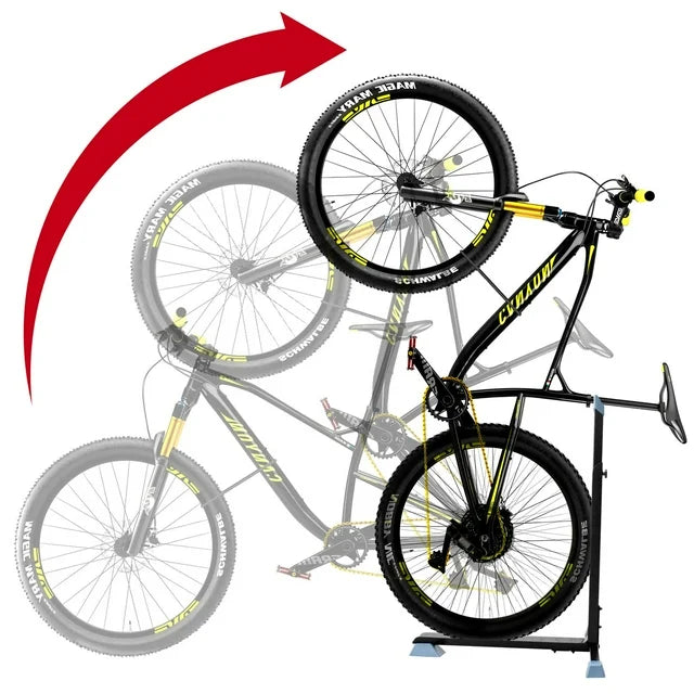 CMC Bike Stand Bicycle Storage Stand Space Saving Bike Stand for Condo, Storage Room, Garage and Display