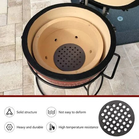 Charcoal Fire Plate Grate Replacement Parts for Kamado 13 inch Cadet Series