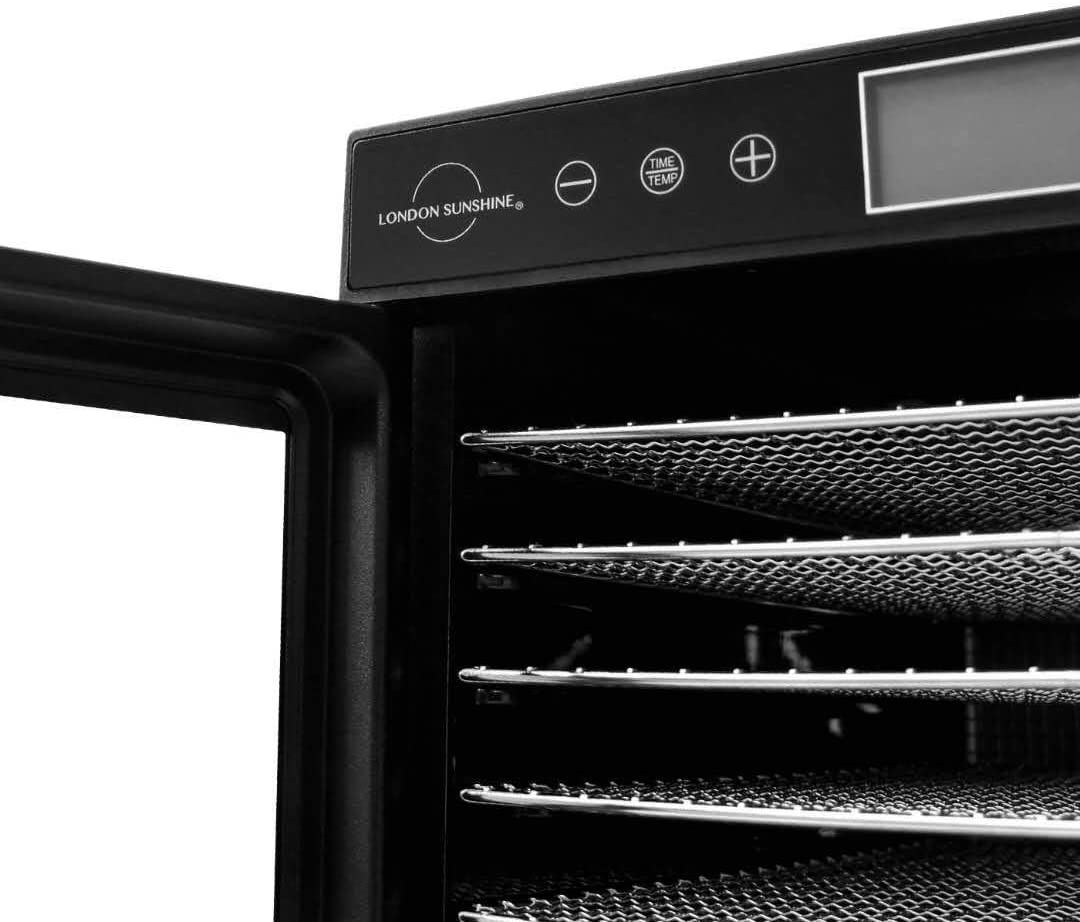 London Sunshine Food Dehydrator -7 Tray /10 Tray Black