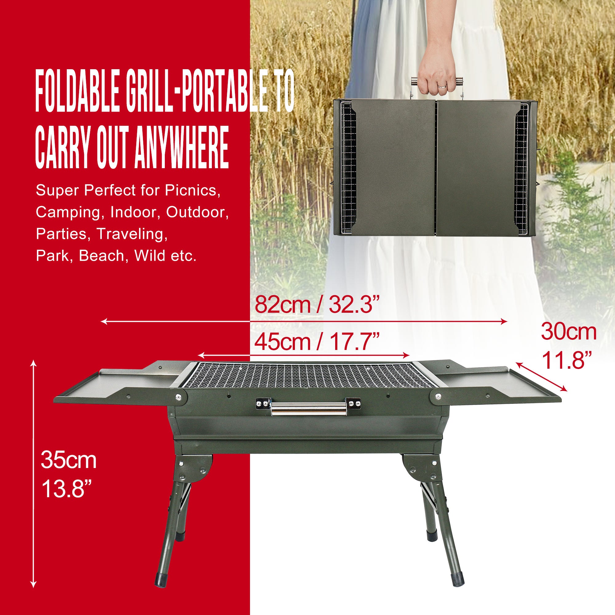 Barbecue au charbon de bois London Sunshine Camping