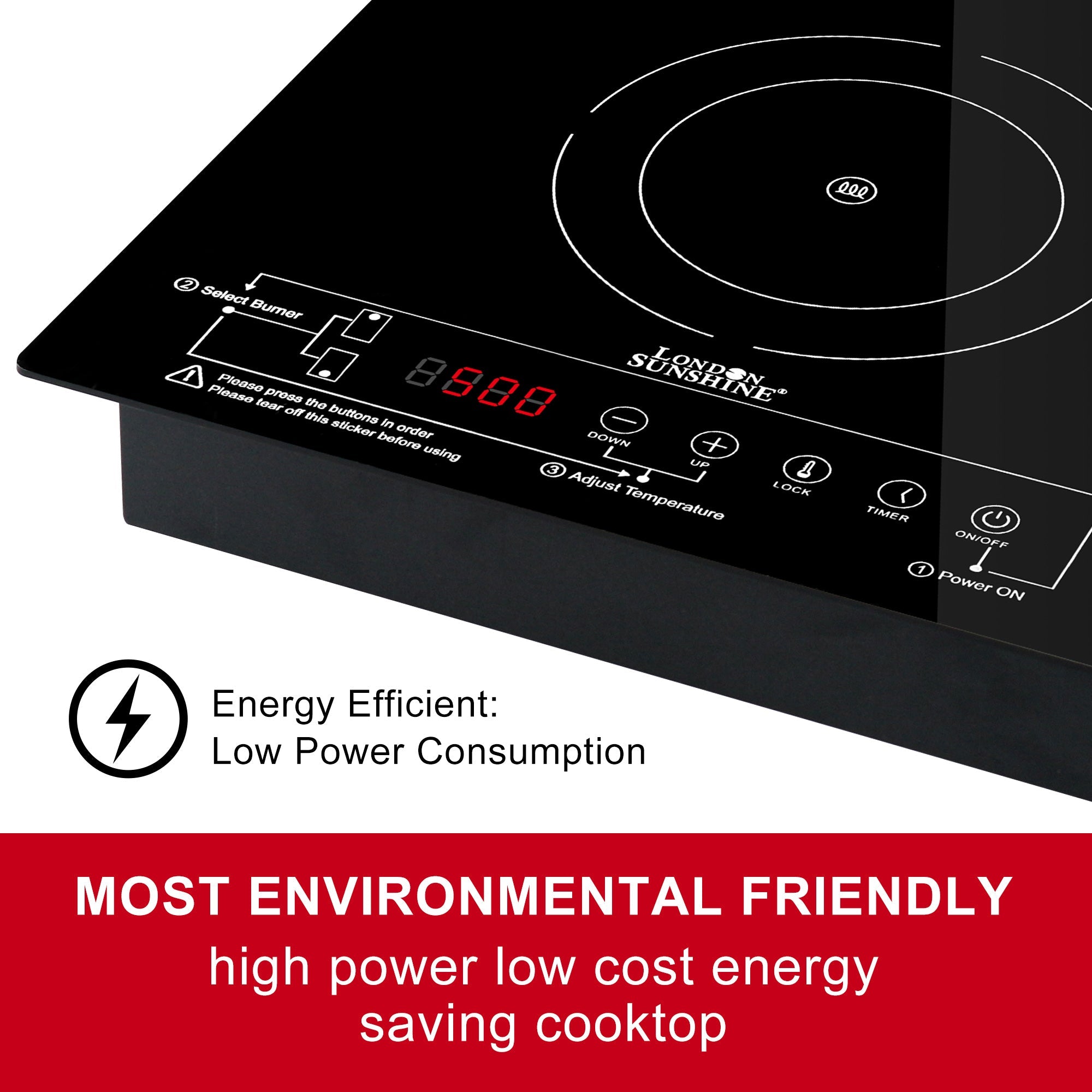 OPEN BOX UNIT Induction Cooktop - Dual Vertical Mount - LIKE NEW