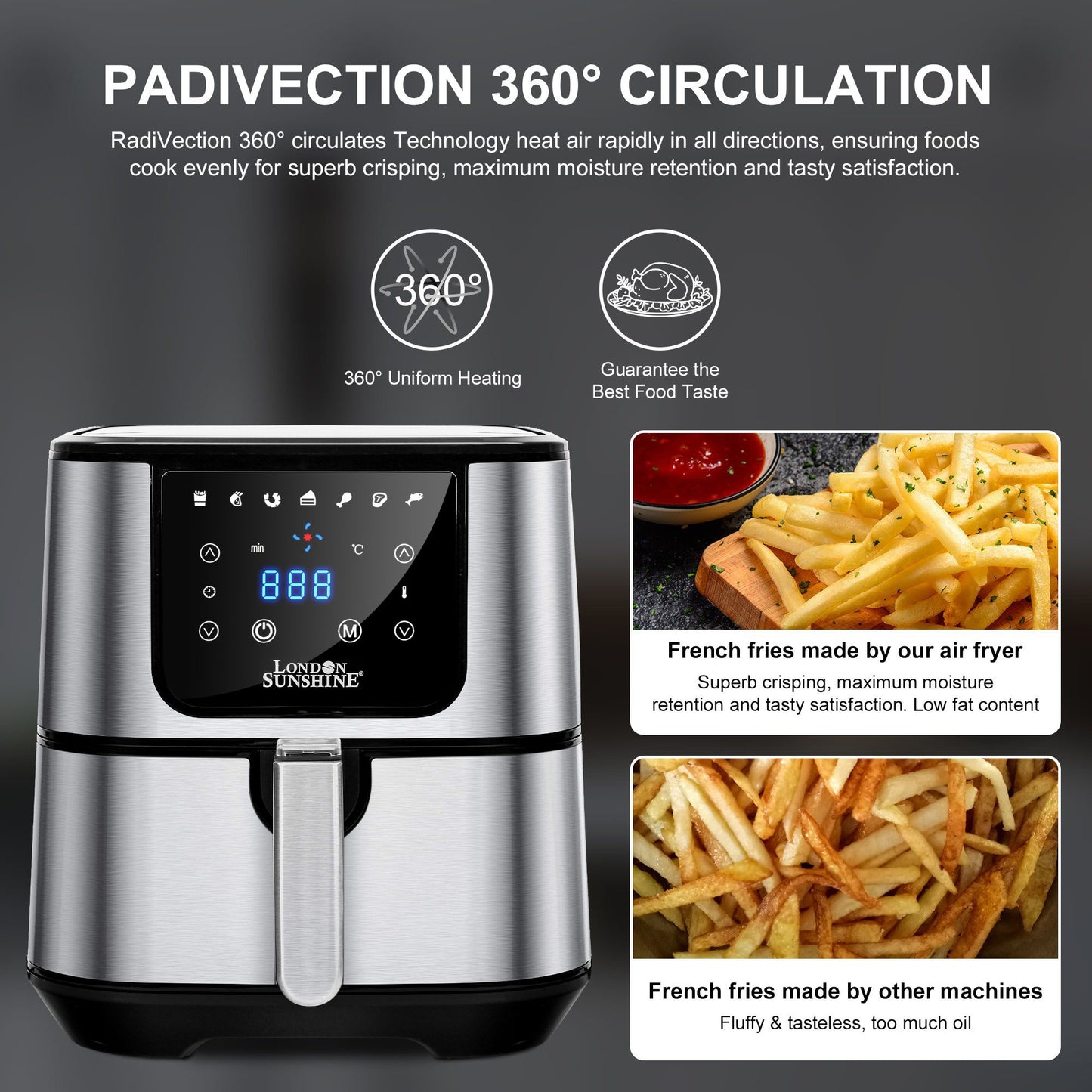 London Sunshine Air Fryer - 5.8 Quart